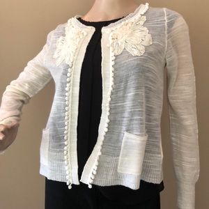 Anthropologie wool blend open cardigan